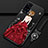 Silicone Candy Rubber Gel Dress Party Girl Soft Case Cover for Vivo X51 5G Red and Black