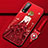 Silicone Candy Rubber Gel Dress Party Girl Soft Case Cover for Vivo Y11s Red