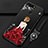 Silicone Candy Rubber Gel Dress Party Girl Soft Case Cover K01 for Huawei Honor View 20 Red and Black
