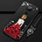 Silicone Candy Rubber Gel Dress Party Girl Soft Case Cover K01 for Xiaomi Redmi Note 9 Red and Black