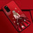 Silicone Candy Rubber Gel Dress Party Girl Soft Case Cover S01 for Huawei Honor View 30 Pro 5G Red Wine
