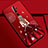 Silicone Candy Rubber Gel Dress Party Girl Soft Case Cover S01 for Oppo A9 (2020) Red Wine