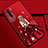 Silicone Candy Rubber Gel Dress Party Girl Soft Case Cover S01 for Oppo A91 Red Wine