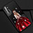 Silicone Candy Rubber Gel Dress Party Girl Soft Case Cover S01 for Realme XT Red and Black