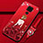 Silicone Candy Rubber Gel Dress Party Girl Soft Case Cover S02 for Huawei Nova 5i Pro Red