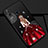 Silicone Candy Rubber Gel Dress Party Girl Soft Case Cover Z01 for Huawei Honor 20 Lite Red and Black