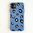 Silicone Candy Rubber Gel Fashionable Pattern Soft Case Cover for Apple iPhone 11 Blue