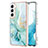 Silicone Candy Rubber Gel Fashionable Pattern Soft Case Cover for Samsung Galaxy S21 5G Green