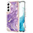 Silicone Candy Rubber Gel Fashionable Pattern Soft Case Cover for Samsung Galaxy S21 Plus 5G Purple