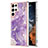 Silicone Candy Rubber Gel Fashionable Pattern Soft Case Cover for Samsung Galaxy S22 Ultra 5G Purple