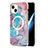 Silicone Candy Rubber Gel Fashionable Pattern Soft Case Cover Mag-Safe Magnetic for Apple iPhone 13 Blue