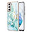 Silicone Candy Rubber Gel Fashionable Pattern Soft Case Cover Mag-Safe Magnetic for Samsung Galaxy S21 FE 5G Green
