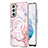 Silicone Candy Rubber Gel Fashionable Pattern Soft Case Cover Mag-Safe Magnetic for Samsung Galaxy S21 FE 5G Pink