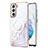 Silicone Candy Rubber Gel Fashionable Pattern Soft Case Cover Mag-Safe Magnetic for Samsung Galaxy S21 FE 5G White