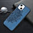 Silicone Candy Rubber Gel Fashionable Pattern Soft Case Cover S01 for Apple iPhone 13 Blue