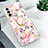 Silicone Candy Rubber Gel Fashionable Pattern Soft Case Cover S02 for Samsung Galaxy S21 Plus 5G Hot Pink