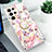 Silicone Candy Rubber Gel Fashionable Pattern Soft Case Cover S02 for Samsung Galaxy S21 Ultra 5G Hot Pink