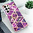 Silicone Candy Rubber Gel Fashionable Pattern Soft Case Cover S02 for Samsung Galaxy S21 Ultra 5G Purple