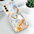 Silicone Candy Rubber Gel Fashionable Pattern Soft Case Cover S02 for Samsung Galaxy S22 Plus 5G Gray