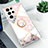 Silicone Candy Rubber Gel Fashionable Pattern Soft Case Cover S02 for Samsung Galaxy S22 Ultra 5G Pink