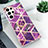 Silicone Candy Rubber Gel Fashionable Pattern Soft Case Cover S02 for Samsung Galaxy S22 Ultra 5G Purple