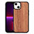 Silicone Candy Rubber Gel Fashionable Pattern Soft Case Cover S03 for Apple iPhone 13 Mini Light Brown