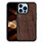 Silicone Candy Rubber Gel Fashionable Pattern Soft Case Cover S03 for Apple iPhone 14 Pro Max Brown