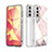 Silicone Candy Rubber Gel Fashionable Pattern Soft Case Cover S03 for Samsung Galaxy S21 5G Clove Purple