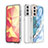 Silicone Candy Rubber Gel Fashionable Pattern Soft Case Cover S03 for Samsung Galaxy S21 Plus 5G Blue