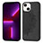 Silicone Candy Rubber Gel Fashionable Pattern Soft Case Cover S04 for Apple iPhone 14 Plus Black