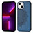 Silicone Candy Rubber Gel Fashionable Pattern Soft Case Cover S04 for Apple iPhone 14 Plus Blue