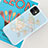 Silicone Candy Rubber Gel Fashionable Pattern Soft Case Cover S07 for Apple iPhone 11 Blue