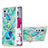 Silicone Candy Rubber Gel Fashionable Pattern Soft Case Cover with Finger Ring Stand Y01B for LG Velvet 4G