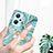 Silicone Candy Rubber Gel Fashionable Pattern Soft Case Cover with Finger Ring Stand Y01B for Realme 9i 4G