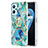 Silicone Candy Rubber Gel Fashionable Pattern Soft Case Cover with Finger Ring Stand Y01B for Realme 9i 4G