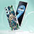 Silicone Candy Rubber Gel Fashionable Pattern Soft Case Cover with Finger Ring Stand Y01B for Realme 9i 4G