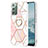 Silicone Candy Rubber Gel Fashionable Pattern Soft Case Cover with Finger Ring Stand Y01B for Samsung Galaxy Note 20 5G