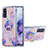 Silicone Candy Rubber Gel Fashionable Pattern Soft Case Cover with Finger Ring Stand Y01B for Samsung Galaxy S20 5G