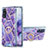 Silicone Candy Rubber Gel Fashionable Pattern Soft Case Cover with Finger Ring Stand Y01B for Samsung Galaxy S20 5G