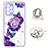 Silicone Candy Rubber Gel Fashionable Pattern Soft Case Cover with Finger Ring Stand Y01X for Samsung Galaxy A33 5G