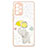 Silicone Candy Rubber Gel Fashionable Pattern Soft Case Cover with Finger Ring Stand Y01X for Samsung Galaxy A33 5G Yellow