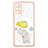 Silicone Candy Rubber Gel Fashionable Pattern Soft Case Cover with Finger Ring Stand Y01X for Samsung Galaxy S20 Plus 5G Yellow