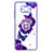 Silicone Candy Rubber Gel Fashionable Pattern Soft Case Cover with Finger Ring Stand Y01X for Xiaomi Poco X3 Purple