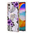 Silicone Candy Rubber Gel Fashionable Pattern Soft Case Cover with Finger Ring Stand Y02B for LG Velvet 4G