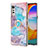 Silicone Candy Rubber Gel Fashionable Pattern Soft Case Cover with Finger Ring Stand Y02B for LG Velvet 4G