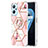 Silicone Candy Rubber Gel Fashionable Pattern Soft Case Cover with Finger Ring Stand Y02B for Realme 9i 4G