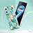 Silicone Candy Rubber Gel Fashionable Pattern Soft Case Cover with Finger Ring Stand Y02B for Realme 9i 4G