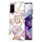 Silicone Candy Rubber Gel Fashionable Pattern Soft Case Cover with Finger Ring Stand Y02B for Samsung Galaxy S20