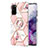 Silicone Candy Rubber Gel Fashionable Pattern Soft Case Cover with Finger Ring Stand Y02B for Samsung Galaxy S20 5G