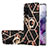 Silicone Candy Rubber Gel Fashionable Pattern Soft Case Cover with Finger Ring Stand Y02B for Samsung Galaxy S20 Black